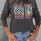 GOOD VIBES Graphic Pullover Sweatshirt