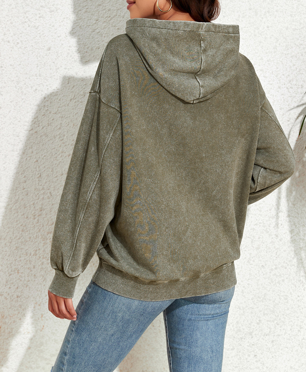 Vintage Wash Kangaroo Pocket Hoodie