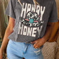 Black HOWDY HONEY Cowboy Hat Graphic Tee