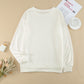 Letter Pumpkin Print Sweatshirt