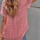 Swiss Dot Short Sleeve Flowy Top