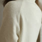 Frill Trim Buttoned Knit Pullover Sweater