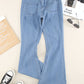 Vintage Casual Pocket Flared Jeans
