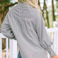 Cuffed Striped Boyfriend Shirt with Pocket