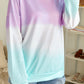 Color Block Tie Dye Pullover Sweatshirt