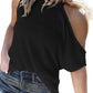 Ribbed Cold Shoulder Knit Top