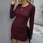 Autumn simple sexy dress