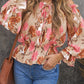 Floral Print Off the Shoulder Blouse