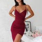 ADALENE WRAP DRESS - WINE