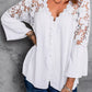 Crochet Lace Button Top
