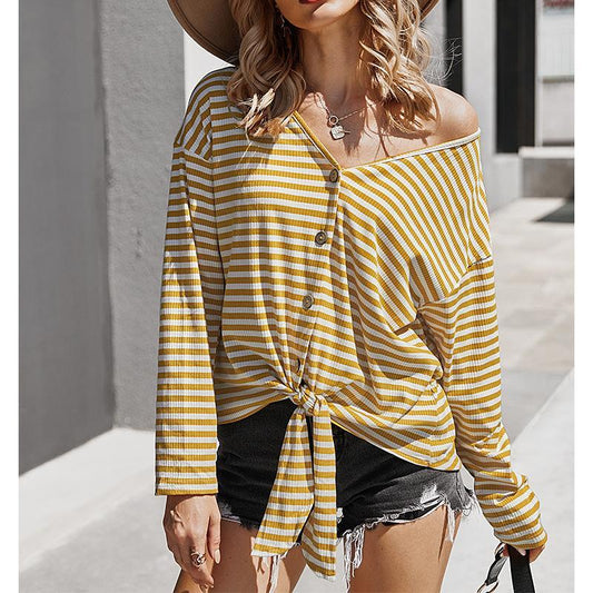 Spring thin jacket striped cardigan