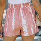 Tie Dye Drawstring Casual Shorts