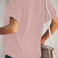 Plain Short Sleeve Twist Tee