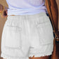 Casual Pocketed Frayed Denim Shorts