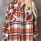 Chest Pockets Flannel Plaid Shirt