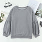 Raglan Patchwork Sleeve Pullover Sweatshirt