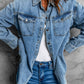 Pocket Buttoned Denim Jacket