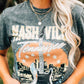 Black NASHVILLE Tennessee Vintage Music Graphic Tee