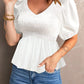 Puff Sleeve Smocked Top