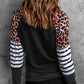 Easter Bunny Leopard Striped Long Sleeve Top