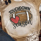 Touchdown Season Rugby Graphic Leopard Bleached Tee