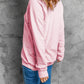 Western Cactus Color Block Pullover Sweatshirt