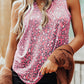 Leopard V Neck Tank Top