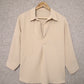 Collared 3/4 Sleeve Shirt