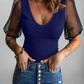 Mesh Puff Sleeve Top