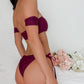 JULIE BIKINI TOP- MAROON