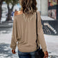 Knitted high stretch warm winter fashion casual blouse