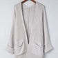Oversized Fold Over Sleeve Sweater Cardigan