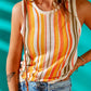 Multicolor Striped Knit Tank