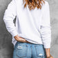 White MERRY BRIGHT Leopard Plaid Print Graphic Sweatshirt