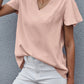V Neck Short Sleeve Tee