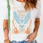 White NASHVILLE 1982 Eagle Graphic Print Casual T Shirt