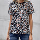 Short Sleeve Leopard Print Top
