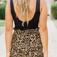 Animal Print Casual Shorts