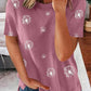 Dandelion Print Crew Neck T-shirt