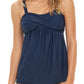 Navy Blue 2pcs Swing Tankini Swimsuit