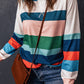 Striped Color Block Long Sleeve Top