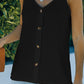 Spaghetti Strap Buttoned Tank Top