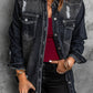 Black Distressed Denim Jacket