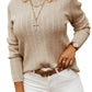 Crewneck Cutout Knit Sweater
