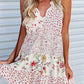 Floral Ruffled Spaghetti Strap Mini Dress