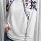 Long Sleeve Top With Leopard Snakeskin Print