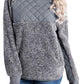 Fleece Asymmetrical Snap Pullover