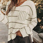 Stripe Chest Pocket Striped Sweater