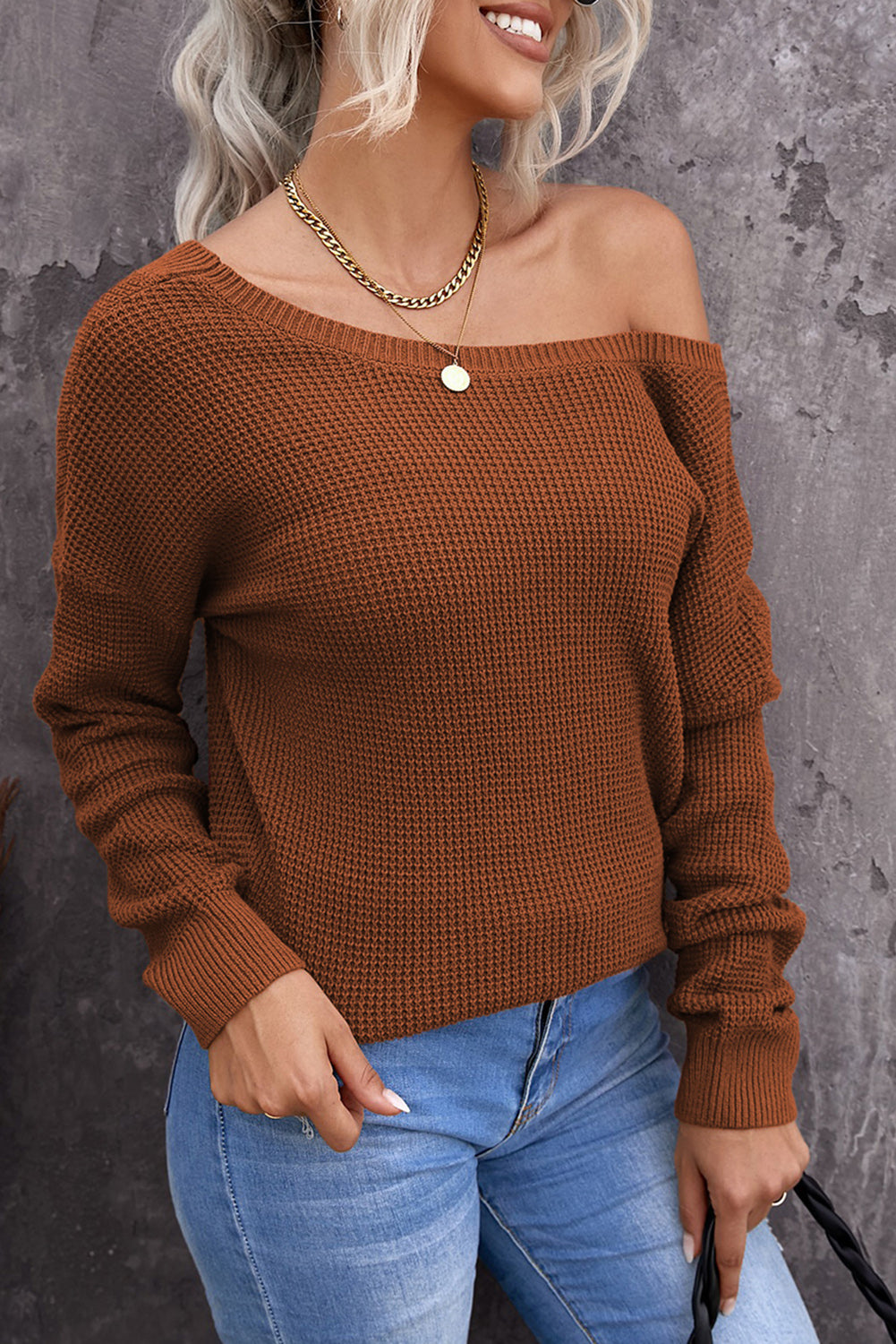 Cross Back Hollow-out Sweater