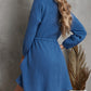 Blue Tunic Shirt Dress